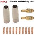 thumbnail image 2 of 14 Pcs Mag Mig-14Ak Consommables de Torche de Soudage Support de Buse de Gaz de Torche, 2 of 5