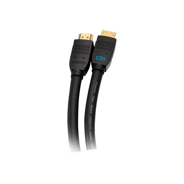 C2G 50ft 1080p HDMI Cable - In-Wall CMG (FT4) Rated - Performance Series - Standard - HDMI cable - HDMI male to HDMI male - 50 ft - black - 1080p support 60Hz