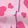 thumbnail image 6 of Valentines Pjs Women 2 Piece Short Sleeve Heart Print Shirts And Shorts Button Down Loungewear Love Couple Date Festive Gifts Valentines Sleepwear, 6 of 8