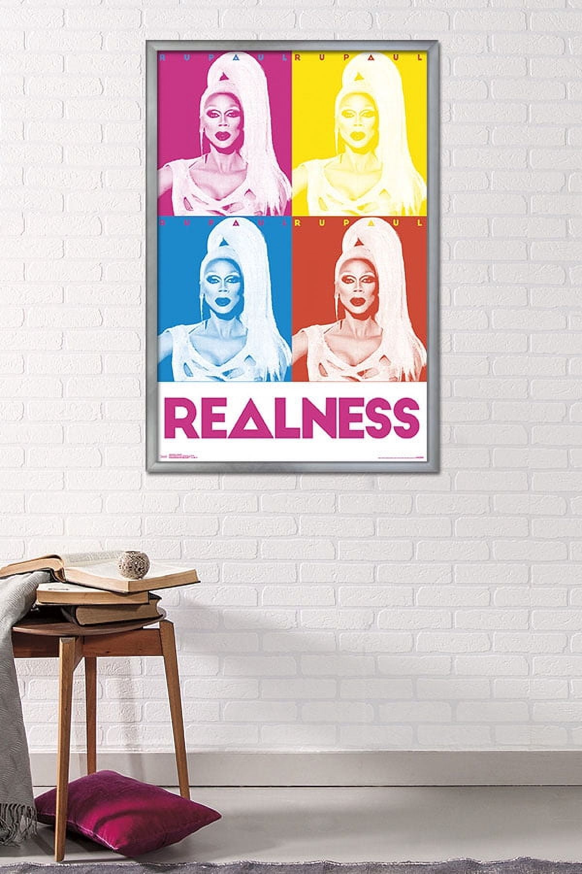 RuPaul - Realness Wall Poster, 22.375" x 34", Framed