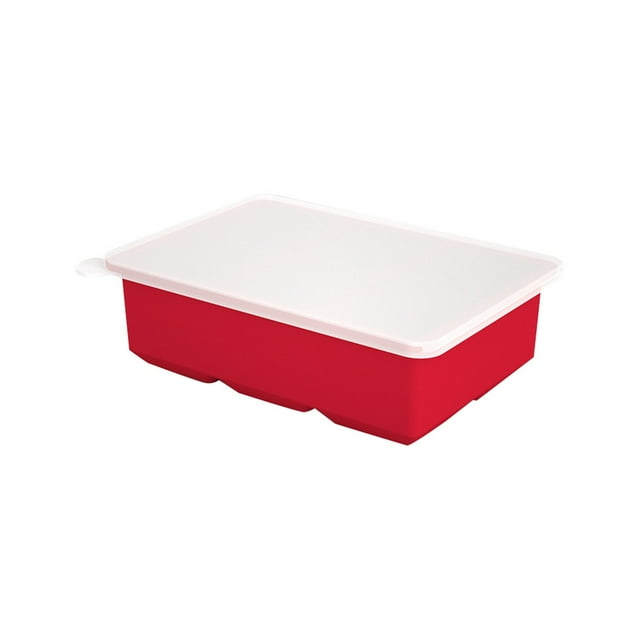 Boreal Craft 6 Grid Silicone Ice Tray With Lid Reusable Ice Maker For Juice Drinks Coffee One Cup Freezer Pod Storage Tray Silicone Tray Large Small Copper Tray Ice Pods And Water round Ice Cubes