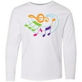 thumbnail image 3 of Inktastic Music Notes Musical Long Sleeve Youth T-Shirt, 3 of 5