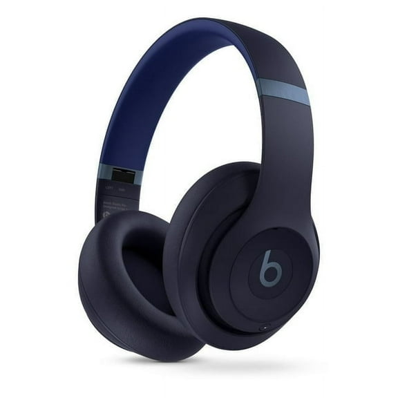 Restored Beats by Dr. Dre Wireless Bluetooth On Ear Headphones Studio Pro - Navy with Microphone