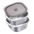 thumbnail image 2 of DOLITY Stainless Steel Colander Bowl Set Food Storage Container for Spaghetti Fruit 4600ml, 2 of 9