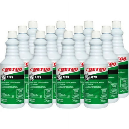 Betco AF79 Acid-Free Restroom Cleaner - Ready-To-Use Spray - 32 fl oz (1 quart) - Citrus Bouquet Scent - 12 / Carton - Clear Blue | Bundle of 10 Cartons
