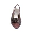thumbnail image 2 of FLORAL Alaina Women's Wide Width Crystal Rose Bow Glitter Fabric Upper Slingback BRONZE 6, 2 of 6