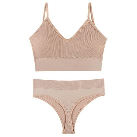 pstuiky Nursing Bras  Women s Solid Color Underwear Sexy Underwear Bikini Panties Silky Comfy Yoga Panties Sets Nursing Bra Underwear Up to 50% Off