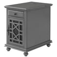 thumbnail image 2 of Martin Svensson Home Gray Elegant Chairside Table with Power, 2 of 3