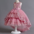 thumbnail image 2 of Especial para niñas vestido bordado cuentas lentejuelas flor cola falda, 2 of 6