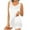 White, variant on HUJlwoi Lounge Sets for Women Satin Silky Pjs Sets Sleeveless Tank Tops with Ruffle Shorts Sleepwear Matching Clothing Solid Color Pajama Sets