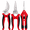 Red, variant on GAZILY® 5 Pack Pruning Shears Set with Gardening Gloves & Sharpener, Stainless Steel Garden Shears with Safety Lock for Flowers, Herbs, Bonsai & Houseplants, Orange