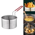 thumbnail image 2 of Fryer Basket Kitchen Tool Mesh Basket Colander for Restaurant Frying Chips Tableware Mesh S, 2 of 9