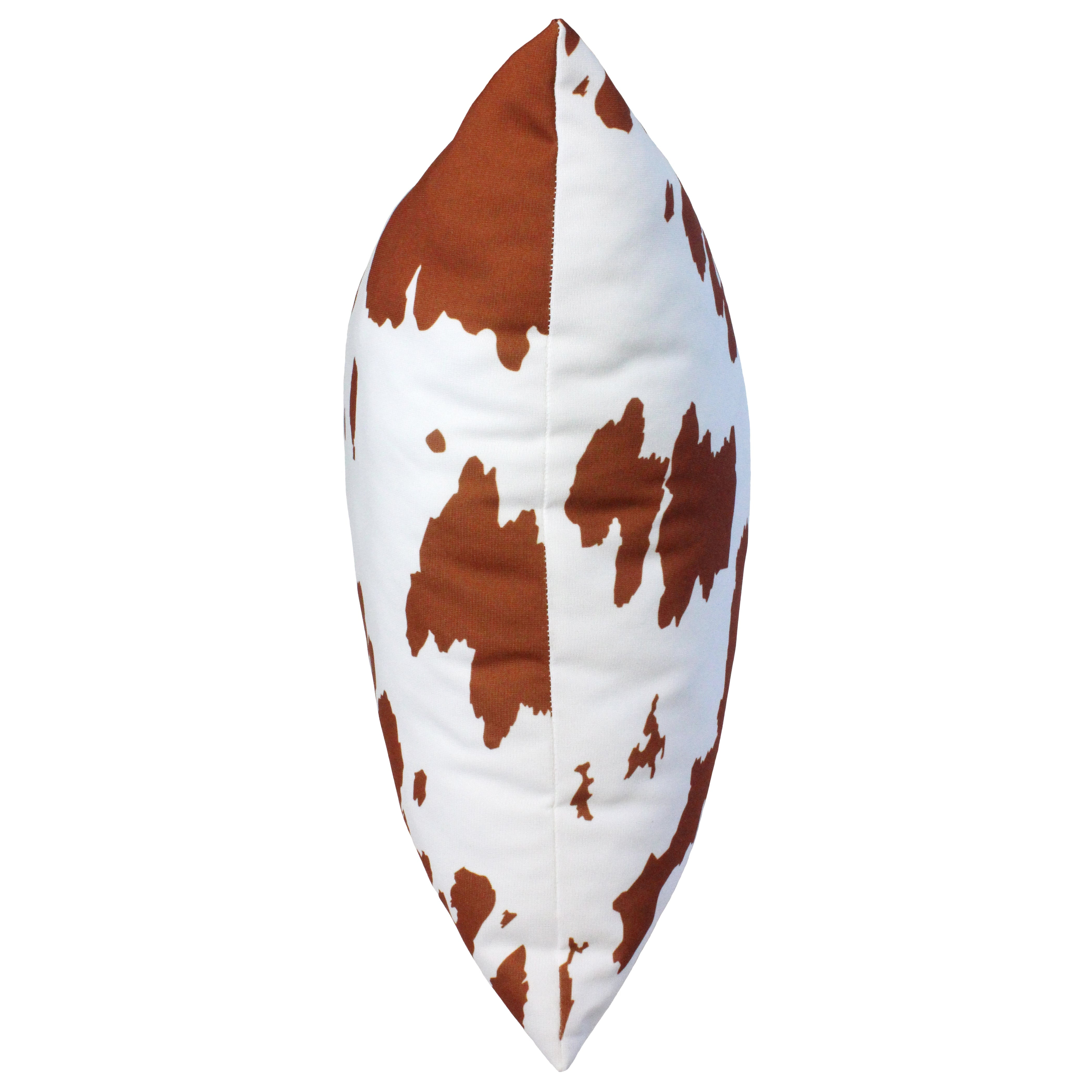 Everything Comfy Cow Print Decorative Throw Pillow, 16x16 Inch, Tan,