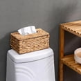 thumbnail image 6 of Tutuviw Tissue Box Cover Rectangle,Tissue Box Holder for Bathroom,Water Hyacinth Tissue Box Holder,Rattan Tissue Box Cover Facial Tissue Holder for Table,10" x 6" x 4.5", 6 of 8