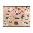 thumbnail image 5 of Yayeee Area Rugs for Living Room 5.2'x4' Non Slip Washable Bedroom Floor Carpet, Beige Christmas Snowman, 5 of 5