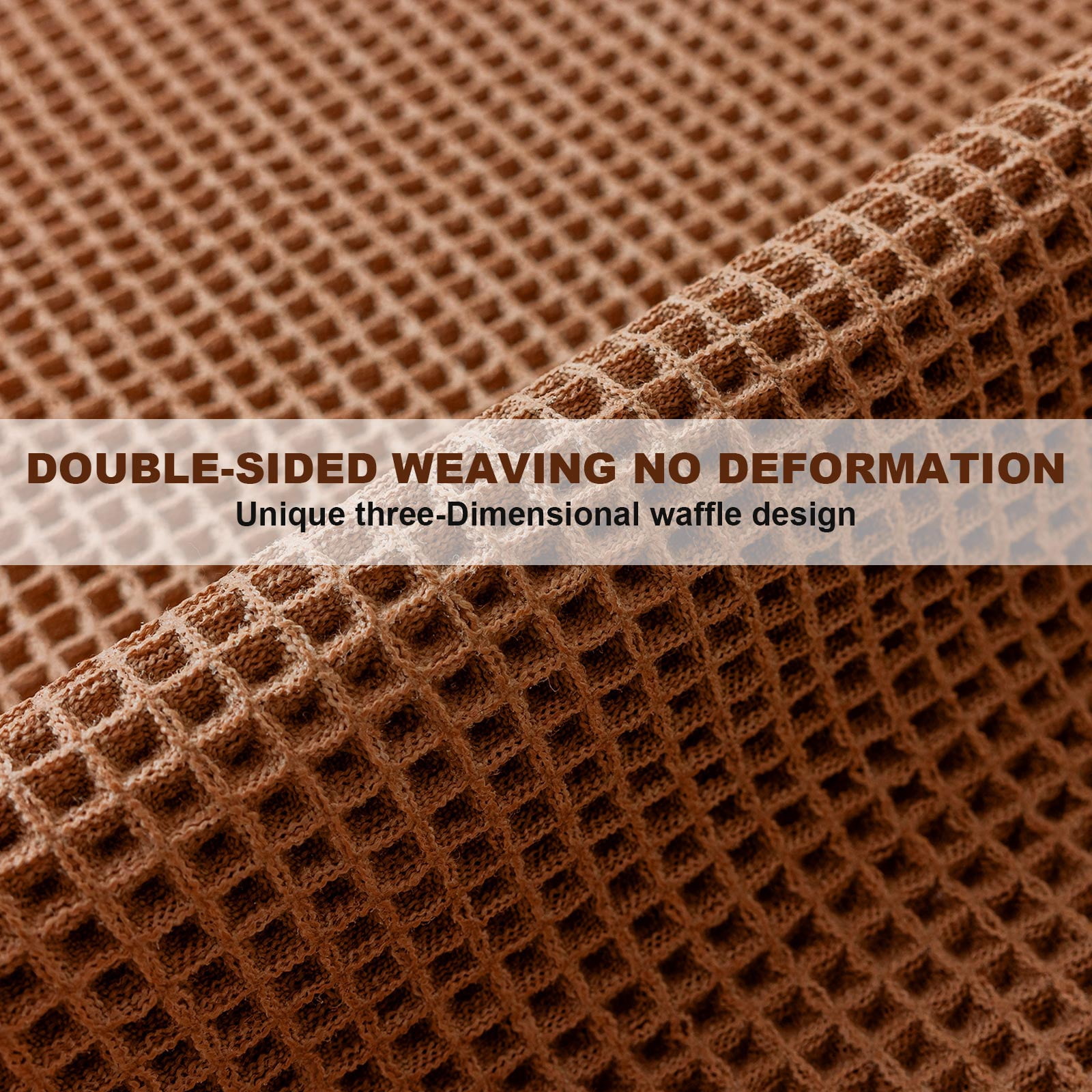 Eurhowing Waffle Bathroom Rugs 24"×36", Ultra Absorbent Non-Slip Bath Mat, Quick Dry Washable Bathroom Floor Mat, Coffee