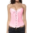 thumbnail image 1 of Women Corsets Bustiers Boned Embroidered Top Plus Size, 1 of 3