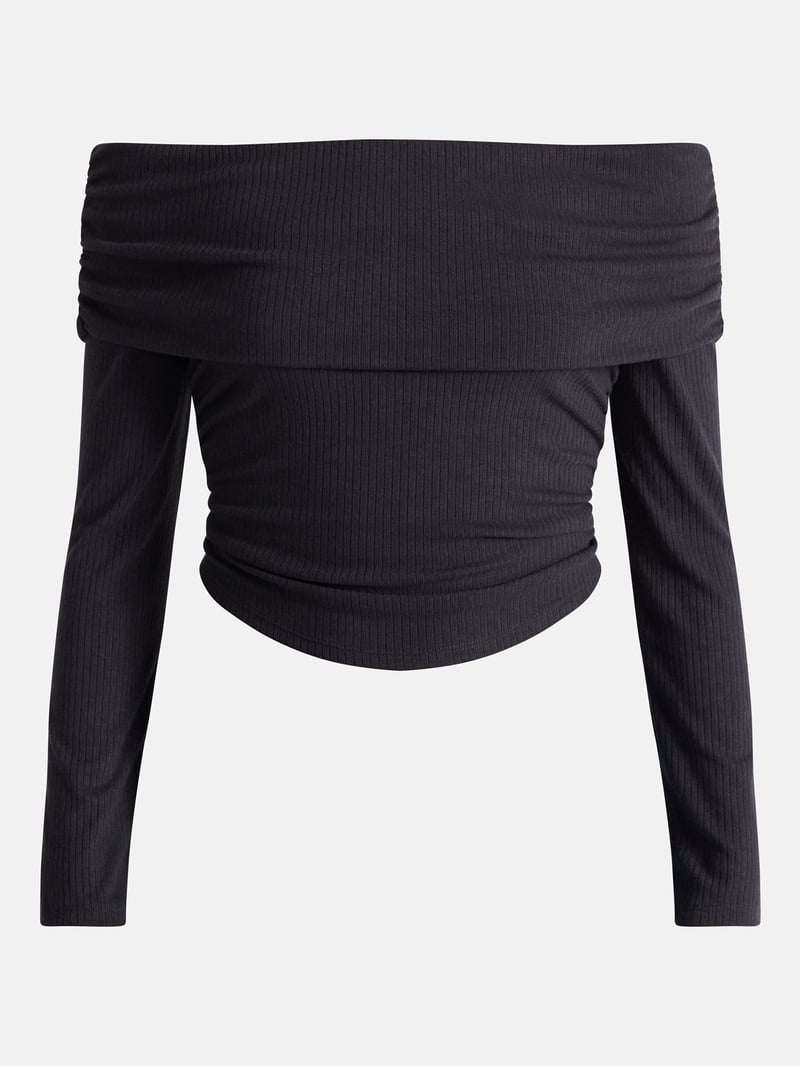 No Boundaries Off The Shoulder Top with Long Sleeves, Women's