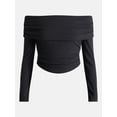 thumbnail image 5 of No Boundaries Off The Shoulder Top with Long Sleeves, Women’s, 5 of 5