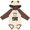 Natural & Brown w Ears, variant on Inktastic Goat Life Boys or Girls Long Sleeve Baby Bodysuit