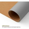 thumbnail image 3 of Cork Desk Mat - Dual-Sided Desk Pad for Office and Home - Desk Organization and Accessories - Ideal for Large Mouse Pad and Desk Mats on Top of Desks(Gray,27.6"x 13.8"), 3 of 8
