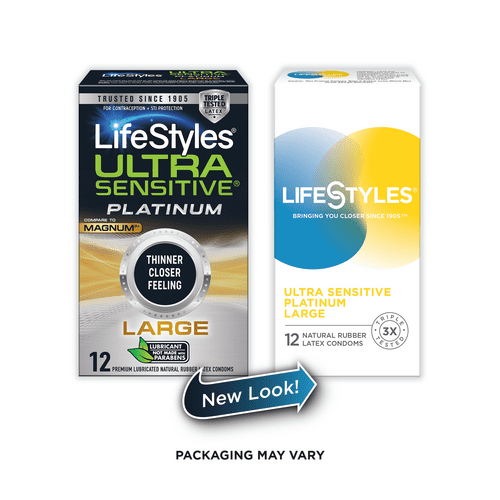 Lifestyles Ultra Sensitive Platinum Large, 12 Pk