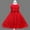 Red, variant on Girl Dresses Ruffle Lace Wedding Flower Girl Dress (Red 7-8 Years)