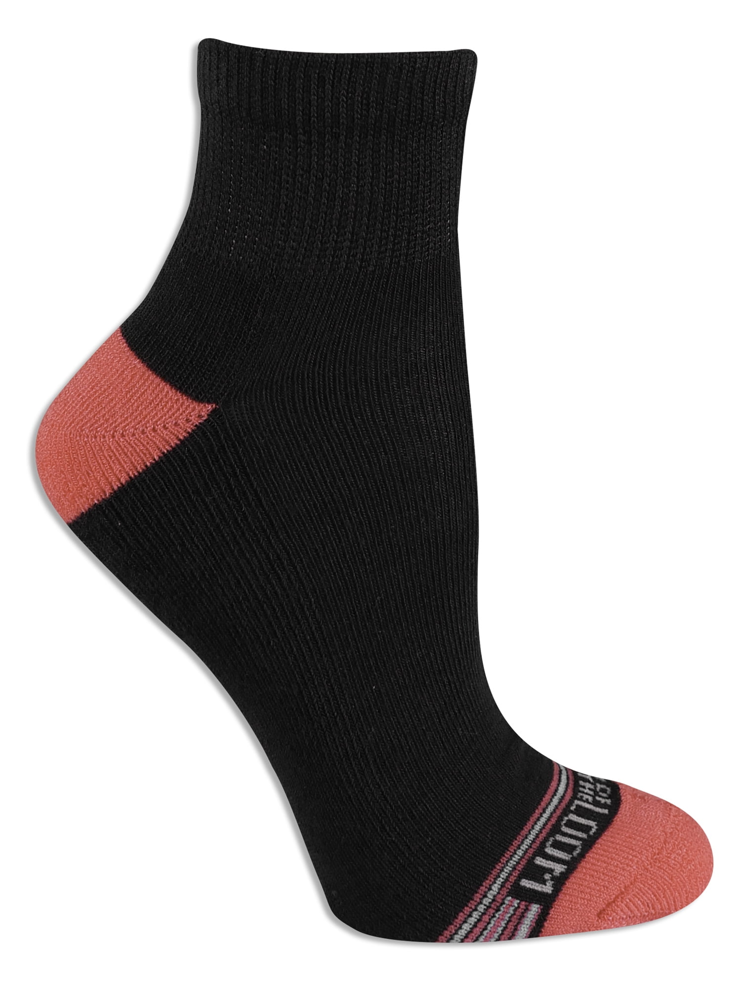 Fruit of the Loom Women's Cushioned Sole Ankle Socks, 10 Pack