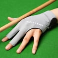 thumbnail image 4 of ZOURIH Pool Gloves Billiards Left Hand,3 Fingers Shooters Snooker Cue Sport Gloves Billiards Glove for Women or Men Billiard Accessories,Light Ashy, 4 of 4