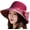 Wine Red, variant on CoCopeaunts Sun Straw Hat for Women Stylish UV Protection Straw Fishermen Hats Cute Bow Wide Brim Pakable Beach Travel Commute Vacation