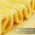 thumbnail image 4 of Howarmer Yellow Fuzzy Bed Blanket, Throw Size Soft Flannel Fleece Blankets, All Season Lightweight Warm Bed Throws, 50 x 60 Inch, 4 of 7