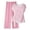 Pink, variant on Bovxnpu Women 2 Piece Loungewear Set Beach Vacation Sweatsuit Tracksuit Set Women's 2Pcs OutPrint Pants & Short Sleeve Top Round Neck Tied Waist Loose Casual Summer Outfits