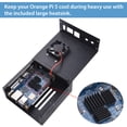 thumbnail image 3 of 52Pi Orange Pi 5/5B Metal Protective Case Enlosure Iron Shell With Cooling Fan Heatsinks Expansion Slot For 2280 SSD, 3 of 9