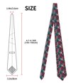 thumbnail image 3 of Naloa Geometric Elements Print Solid Color Tie Formal Necktie for Men，Suitable for business, daily life, work, 3 of 5