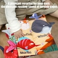 thumbnail image 5 of Baby Sensory Cloth Book with Soft Tails and Sound – Interactive Tear Resistant Chew Safe Fabric Story Book for Newborns Toddlers Early Developmental Play Machine Washable, 5 of 6