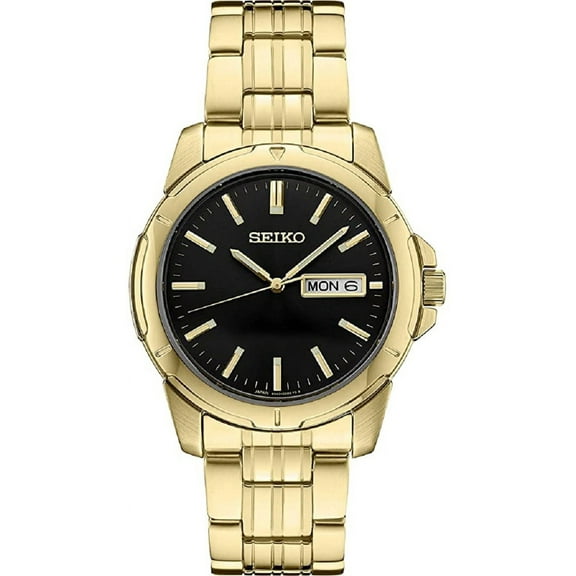 Seiko Essentials Quartz Black Dial Men's Watch SUR358