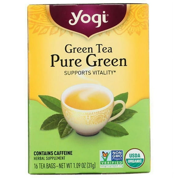 Yogi Tea – Green Tea Pure – 16 Bags, 1.1 oz