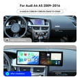 thumbnail image 4 of ZWNAV Dual 9.1 inch Screen Car Radio For Audi A4 A5 2009-2016 Android 15 Multimedia Player GPS Navigation Auto DSP Stereo Host, 4 of 12