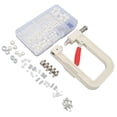 thumbnail image 3 of Perle Manuelle de Réglage de la Machine, le Positionnement Précis Presse à Main Simple d'Utiliser le Kit de Machine de Réglage de Perle Rond Fermement Fixé pour les Vêtements, 3 of 8