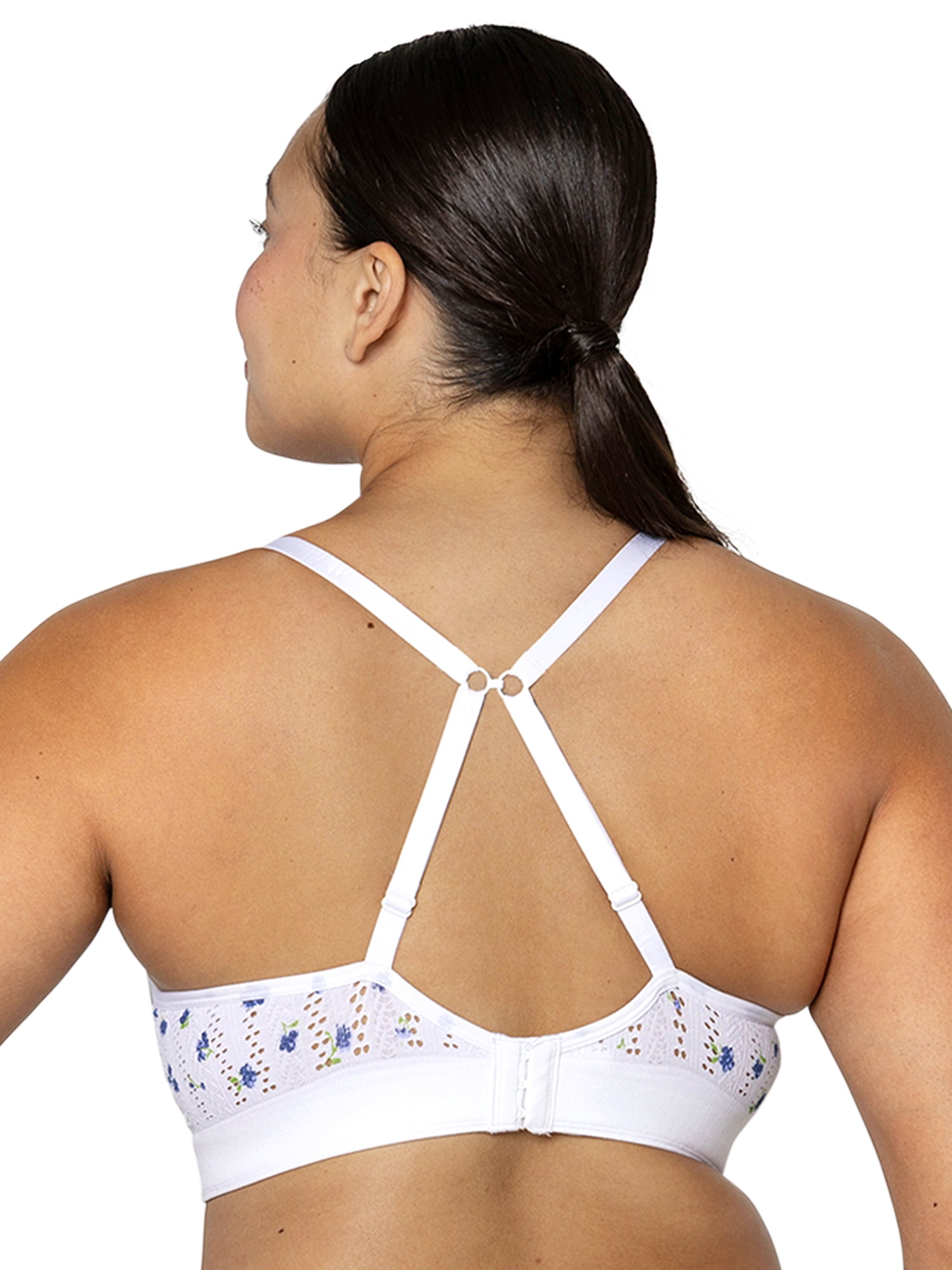 fresh collection by Fruit of the Loom Women's Seamless Pointelle Lightly Lined Bra