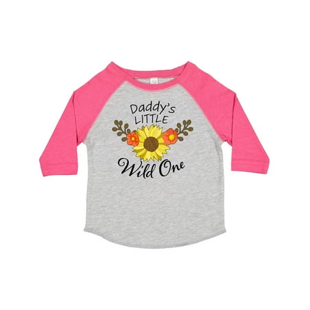 

Inktastic Daddy s Little Wild One with Sunflower Gift Toddler Boy or Toddler Girl T-Shirt