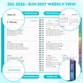 thumbnail image 3 of OMEYA Planner 2026 2027, Small Planner 2026-2027 Weekly and Monthly, Jul.26 - Jun.27 Academic Planner 5.8 x 8.3in with Inner Pockets, Monthly Tabs, Elastic Closure, Great for Campus & Home, 3 of 10