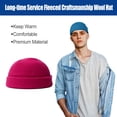 thumbnail image 2 of Qarigey Gorro Gran textura Cómodo Mantener caliente Gorro de lana Multiusos Invierno Transpirable Refrigeración Calavera Gorras Rosa Rojo Type3 NO3, 2 of 6