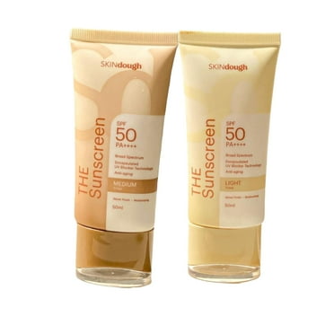 SKINdough THE Sunscreen TINTED SPF 50 - Velvet Finish   Moisturizing, 50ml