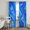 Cobalt Blue, Cerulean Blue, variant on Modern Abstract Sheer Curtains 84 Inch Length 2 Panels Set, Boho Minimalist Marble Liquid Art Blue Voile Window Treatment Rod Pocket Curtains Sheers Drapes for Bedroom/Living Room/Kitchen 52"x84"x2