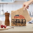 thumbnail image 6 of Dailycode 2 Pack Napkin Holder for Table Acrylic Kitchen Paper Tissue Dispenser, African Elephants and American Flag, 6 of 9