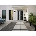 thumbnail image 4 of Front Exterior Prehung FiberGlass Door Frosted Glass / Manux 8088 Matte Black / Side Exterior Window / -W36+16" x H80"-Right-hand Inswing, 4 of 6