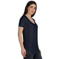 thumbnail image 2 of Inkmeso T-shirt Basique Col en U Été Manches Courtes Coton Uni Femmes, 2 of 7