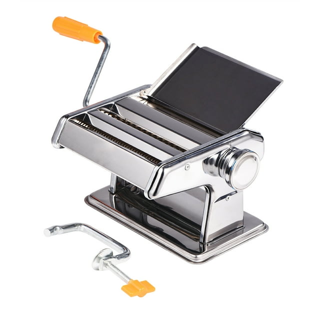 Máquina para hacer pasta de acero inoxidable para el hogar, máquina manual para hacer fideos, cortador de espaguetis a mano