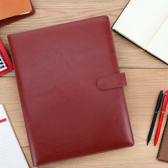 OFFIGAM Brown PU Multi-Padfolio with Clipboard A4 Organizer, Professional Document Holder and Writing Pad